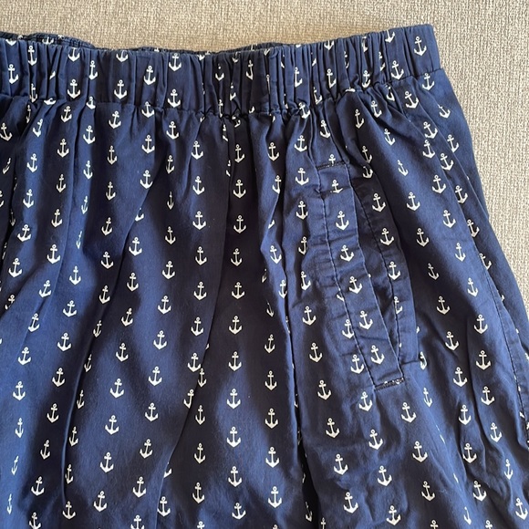 J. Crew Navy and White Anchor Skirt size small - Picture 4 of 5